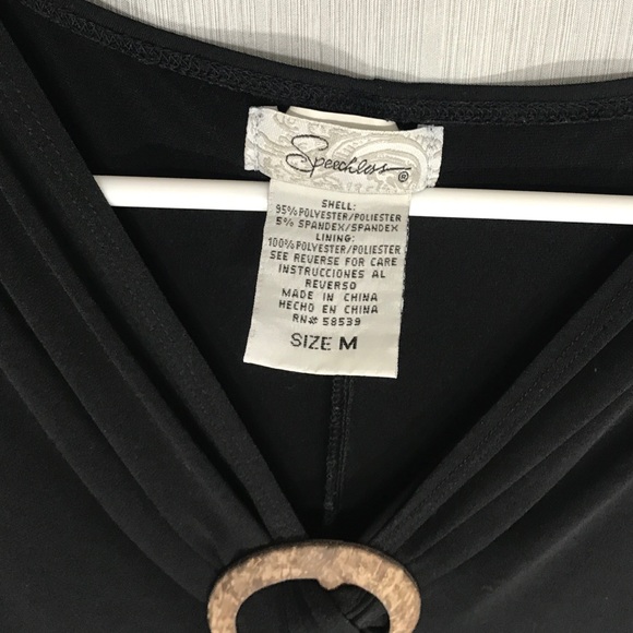 Speechless Black Sleeveless High Low Dress With Side Ruching In Women's Size Med - Picture 5 of 5